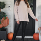 PREORDER Alexis Corded Vintage Pullover - Taupe