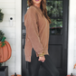 PREORDER Alexis Corded Vintage Pullover - Chocolate