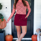 PREORDER Keigan Mesh Top- Thankful Plaid