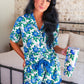 Caroline Floral Ruffle Pajama Set