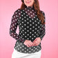 Keigan Mesh Top- After Dark Polka Dot