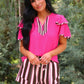 Runway Paperbag Shorts- Neapolitan Stripes