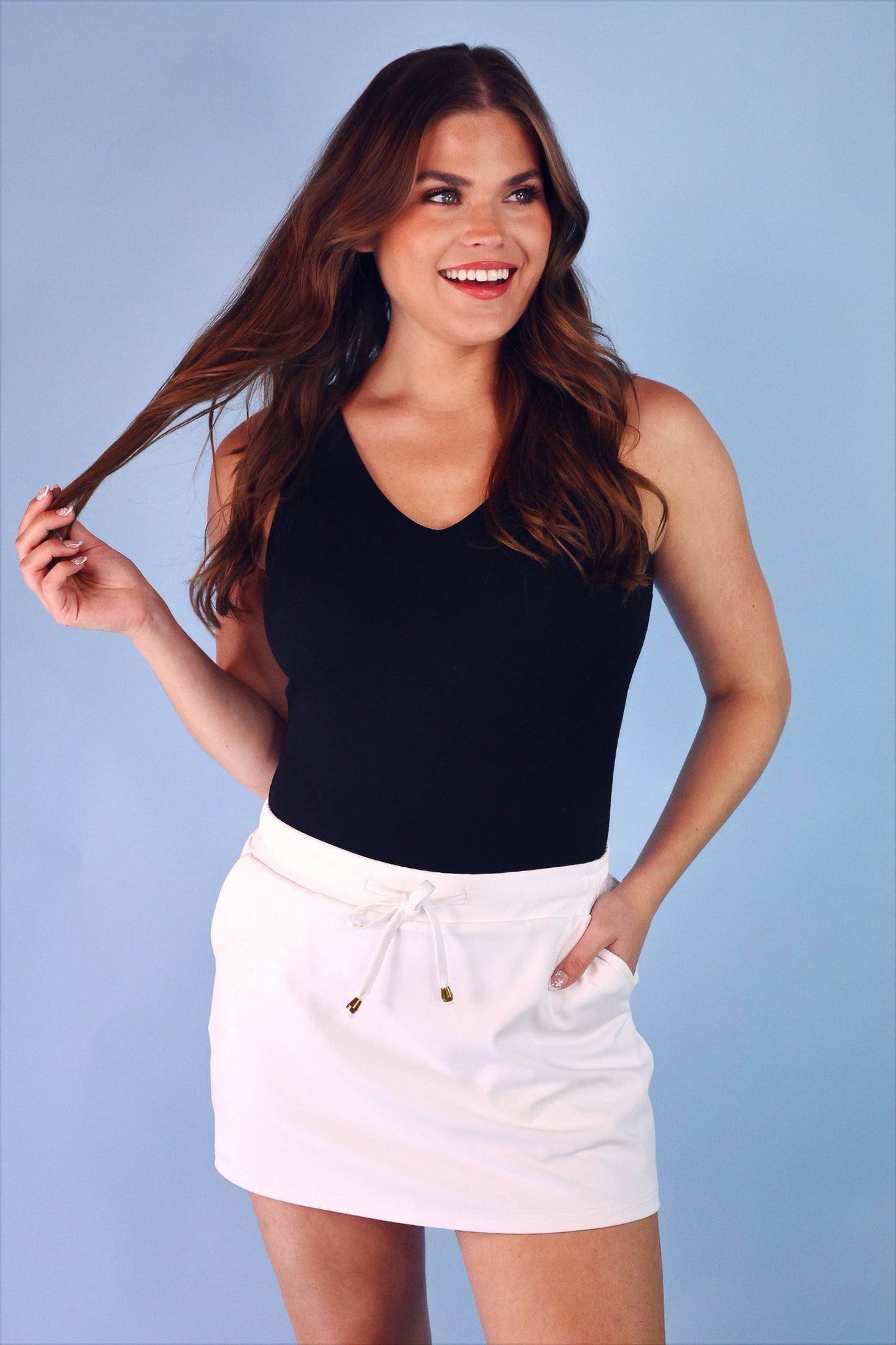 PREORDER- Haven V-Neck Bodysuit- Black