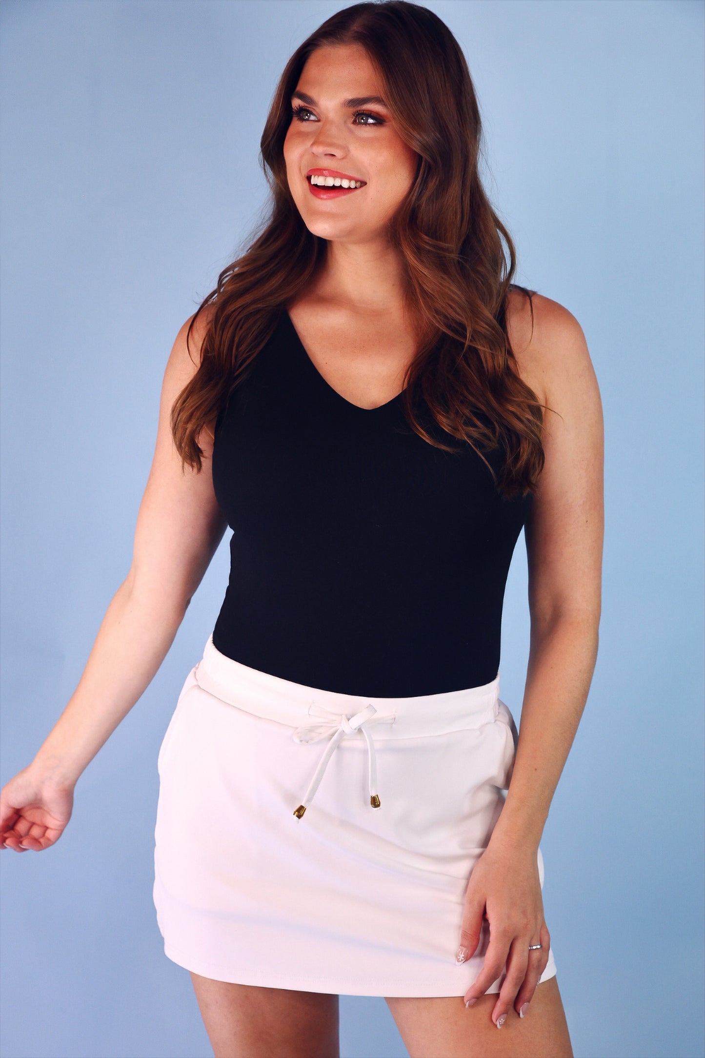 PREORDER- Haven V-Neck Bodysuit- Black