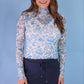 PREORDER- Kylie Lace Top- Blue Romance