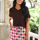 PREORDER- Preppy Argyle Skort