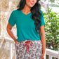 PREORDER- Jess Lea Basic Tee- Teal