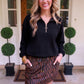 PREORDER- Chocolate Zebra Skort