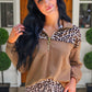 PREORDER- Mia Printed Pullover- Safari Chic