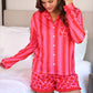 PREORDER- Heartfelt Stripes Ruffle Pajama Set