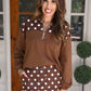 PREORDER- Chocolate Polka Dot Skort