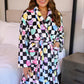 PREORDER- Legacy Lounge Robe- Checkered Conversation Hearts