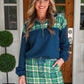 Mia Printed Pullover- Parker Plaid