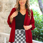 PREORDER- Sloane Button Up Top- Burgundy