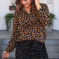 PREORDER- Nina Button Up Tunic- Leopard