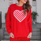 PREORDER- Gingham Heart Luxe Pullover
