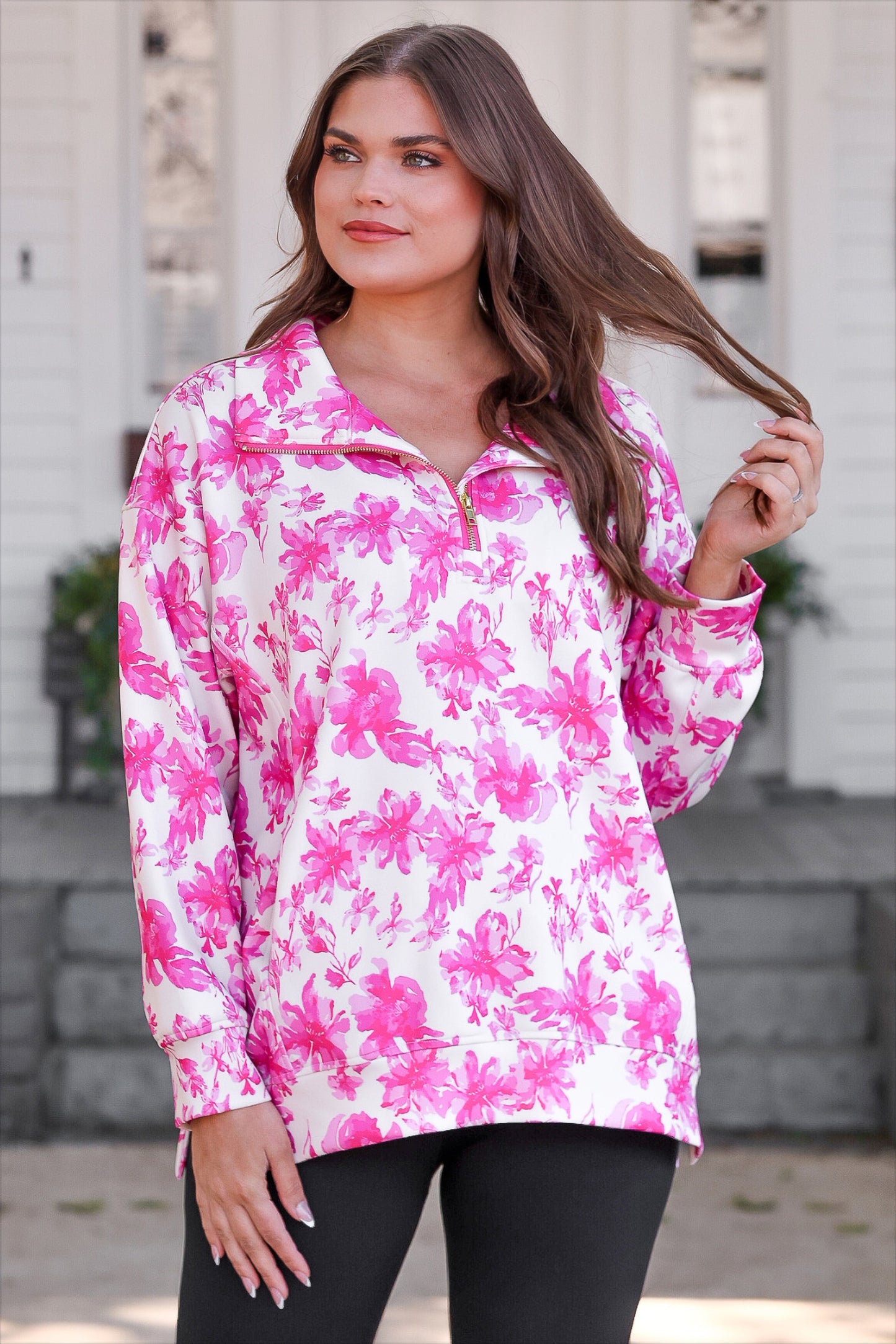 PREORDER- Everyday Pullover- Pink Regal Blossom