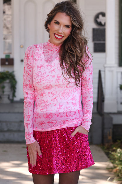 PREORDER- Keigan Mesh Top- Lover's Daydream