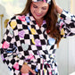 PREORDER- Checkered Conversation Hearts Spa Headband