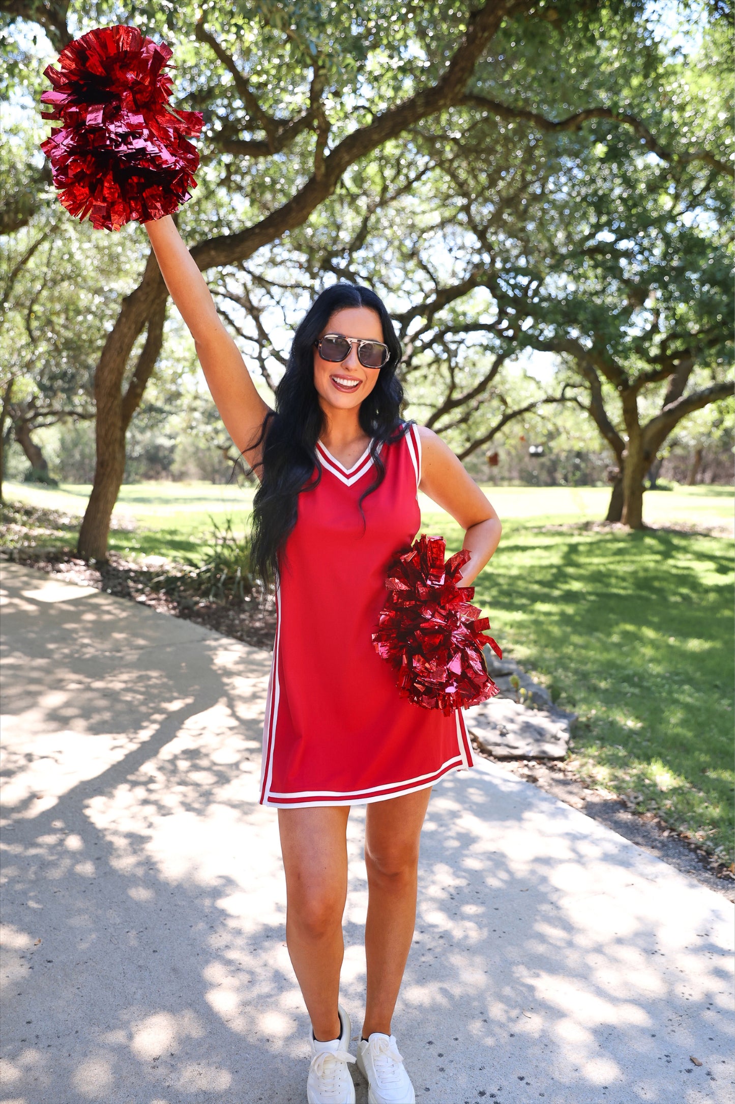 PREORDER- Sideline Tunic Biker Set- Red