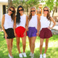 PREORDER- Sunny Strolls High Waisted Shorts- Maroon