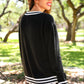 PREORDER- Football Knit Cardigan