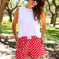 PREORDER- Easy Win Polka Dot Boxer Shorts- Red