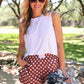 PREORDER- Easy Win Polka Dot Boxer Shorts- Maroon