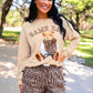 PREORDER- Bow Trim Boxer Shorts- Safari Chic