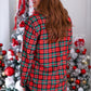 Nina Button Up Tunic- Christmas Plaid