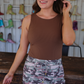 Destiny Ribbed Bodysuit, Chocolate