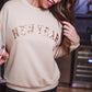 New Year Sequin Beaded Pullover