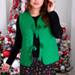 Twila Quilted Tie Vest- Green