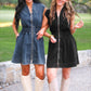 PREORDER- Refined Denim Zipper Dress- Light Wash