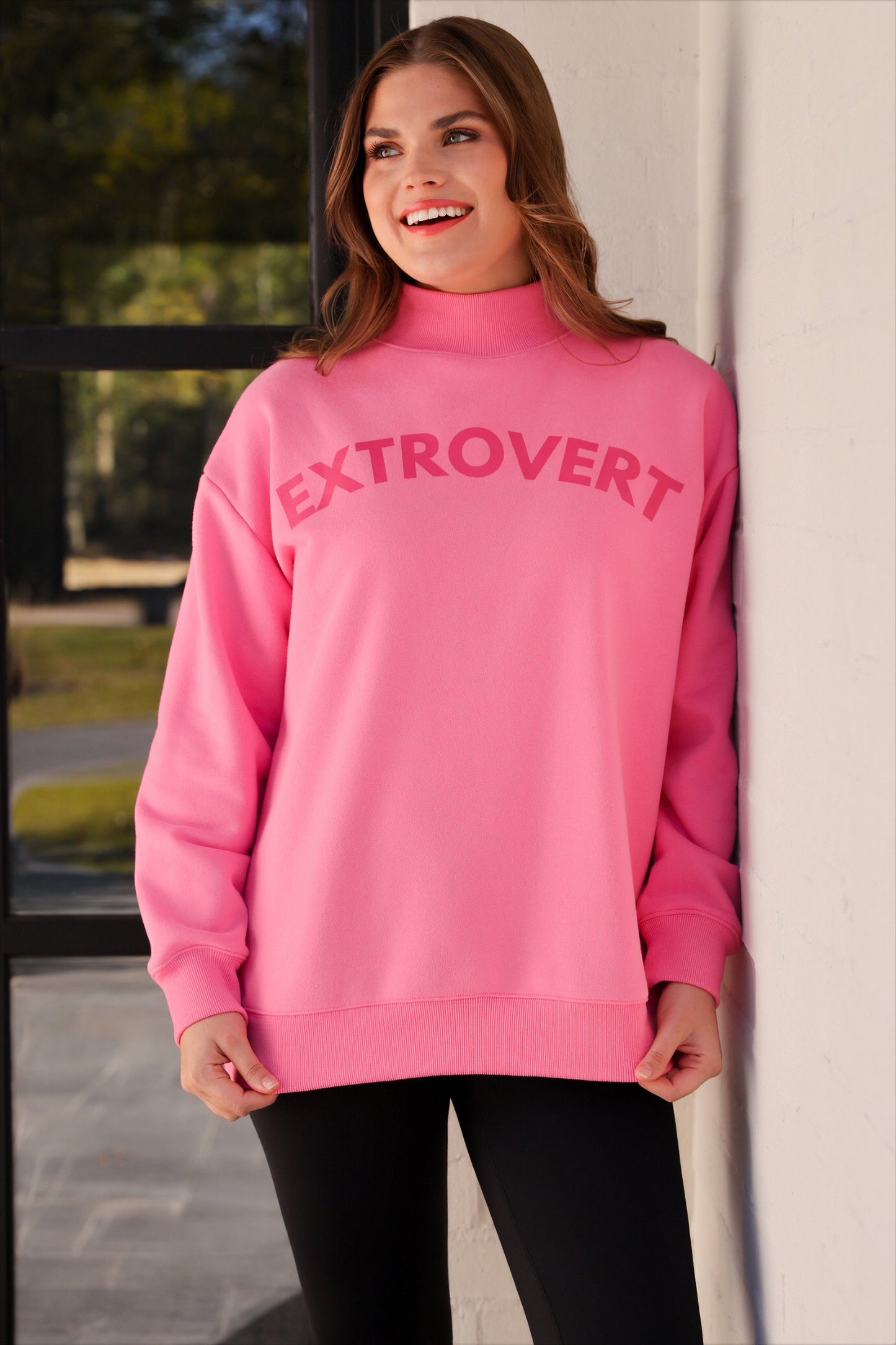 PREORDER- Extrovert Mock Neck Pullover