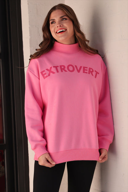PREORDER- Extrovert Mock Neck Pullover