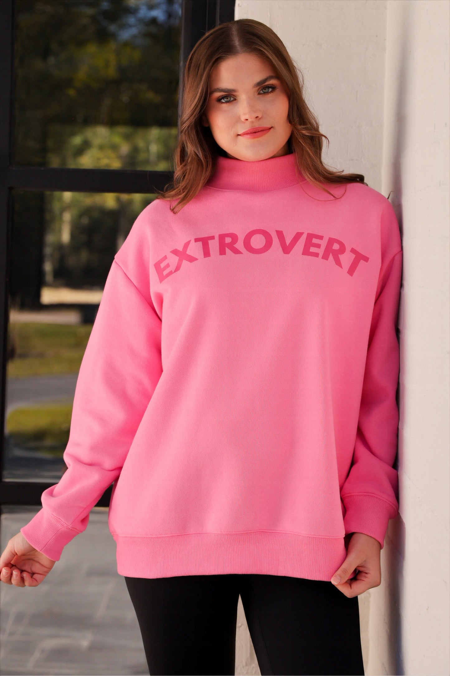 PREORDER- Extrovert Mock Neck Pullover