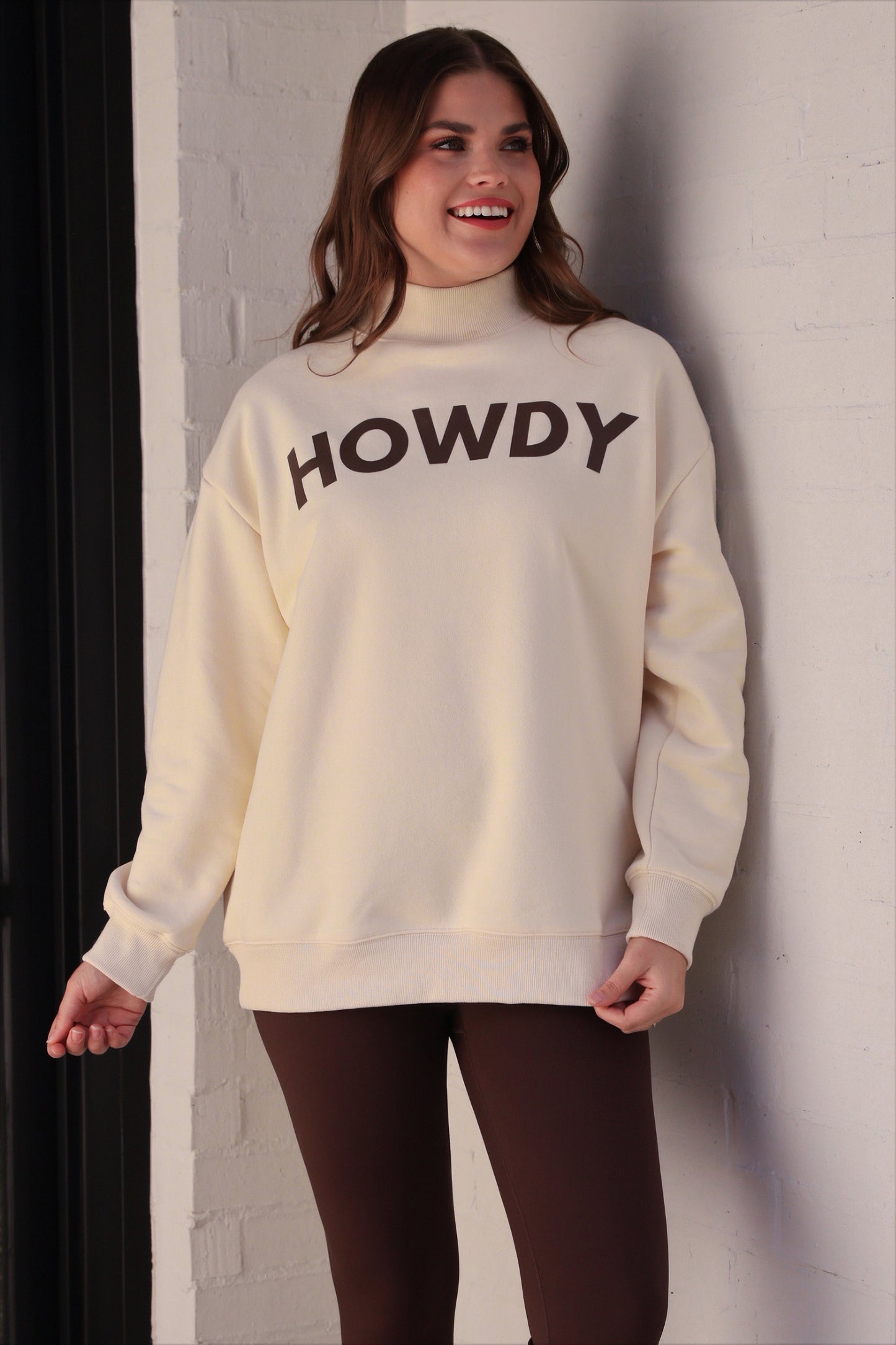PREORDER- Howdy Mock Neck Pullover