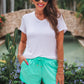 PREORDER- Solid Mint Everyday Shorts
