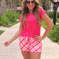 PREORDER- Sorbet Summer Checkered Everyday Shorts