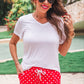 PREORDER- Red Polka Dot Everyday Shorts