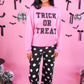 PREORDER- Just Vibing Denim Pants- After Dark Polka Dot