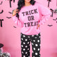 PREORDER- Just Vibing Denim Pants- After Dark Polka Dot