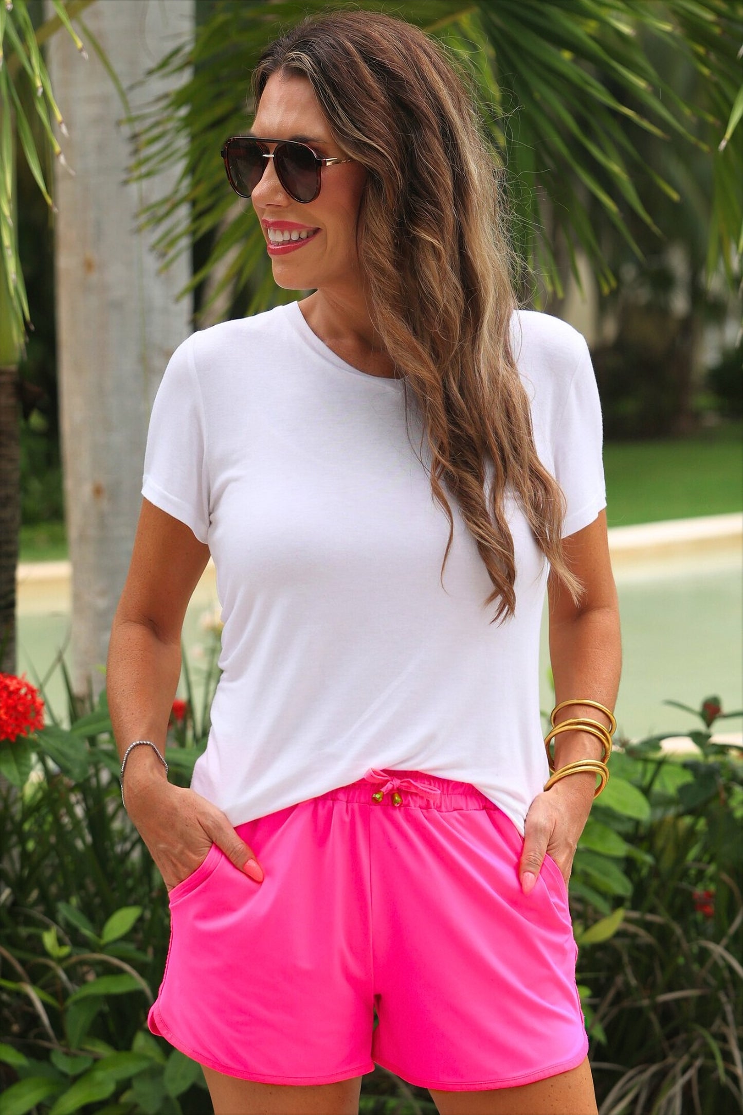 PREORDER- Solid Neon Pink Everyday Shorts