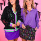 PREORDER- Levi Ribbed Quarter Zip Pullover- Purple