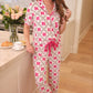 PREORDER- Pretty Lattice Bow Ruffle Pajama Set