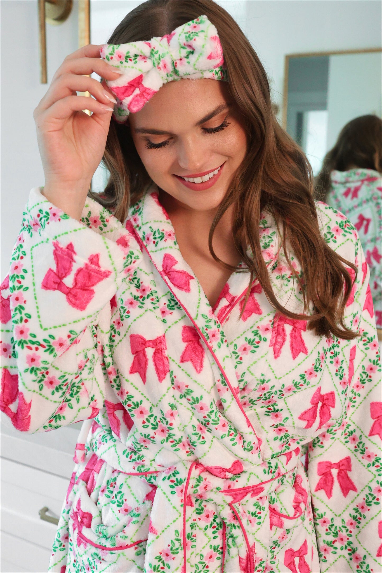 PREORDER- Pretty Lattice Bow Spa Headband