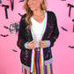 PREORDER- Spooky Nova Striped Denim Skirt