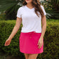 PREORDER- Solid Raspberry Skort