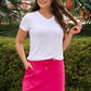 PREORDER- Solid Raspberry Skort